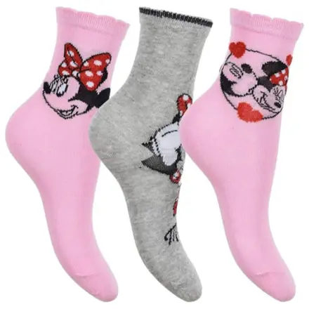 Disney Minnie Mouse Bow Pink children's socks 31/34 product photo
