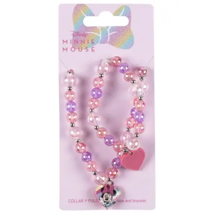 Disney Minnie Bubble Beaded Necklace and Bracelet Set product photo