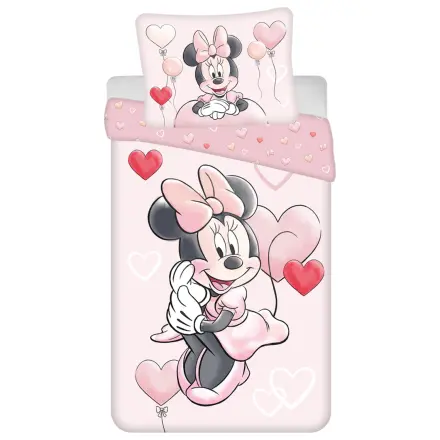 Disney Minnie Heart Balloons Duvet Cover Set 140x200cm, 70x90cm product photo