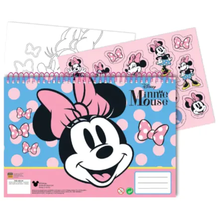 Disney Minnie Joy A/4 Spiral Sketchbook 40 Sheets with Stickers product photo