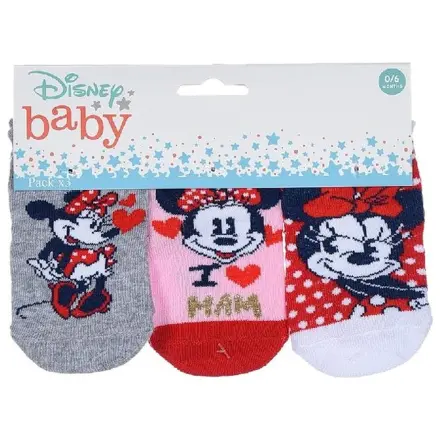 Disney Minnie Love Mom baby socks 6-12 months product photo