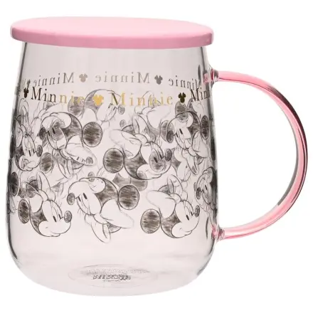 Disney Minnie Glass Mug with Lid (532 ml) product photo