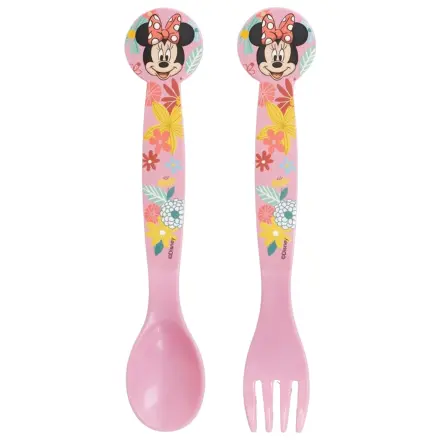 Disney Minnie Spring Plastic Cutlery Set - 2 Pieces product photo