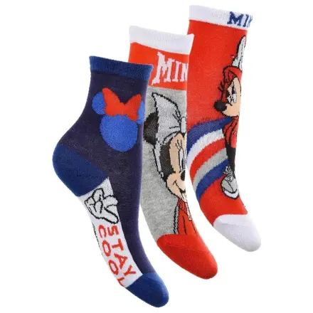 Disney Minnie Stay Cool Red Kids' Socks 31/34 product photo