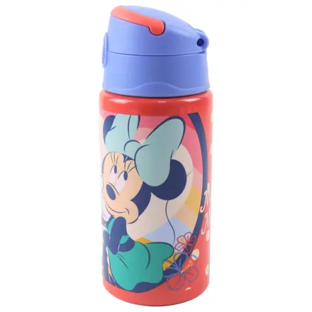 Disney Minnie Summer Aluminum Straw Water Bottle with Hook 500 ml product photo