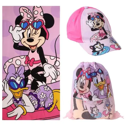 Disney Minnie towel + bag + cap set product photo