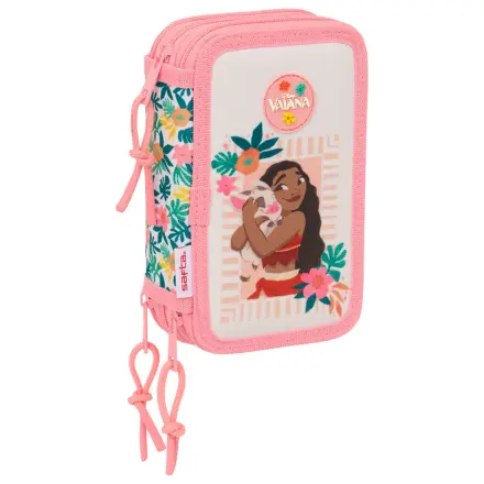 Disney Moana Vaiana triple pencil case 37pcs product photo