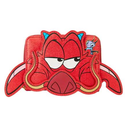 Loungefly Disney Mulan 25th Anniversary Mushu glitter wallet product photo