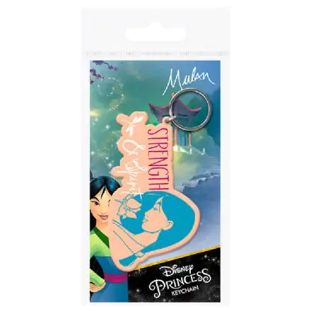 Disney Mulan Strenght and Spirit rubber keychain product photo