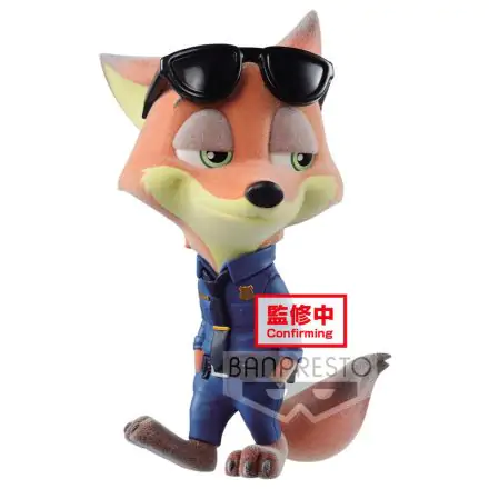 Disney Nick and Judy Nick Police Costume fluffy puffy figure 10cm product photo