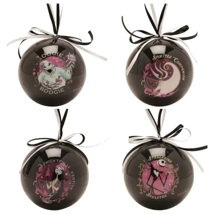 Disney Nightmare Before Christmas set 4 Christmas ball product photo