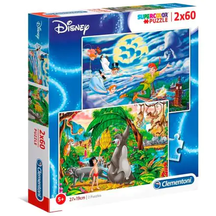 Disney Peter Pan and Jungle Book puzzle 2x60pcs product photo