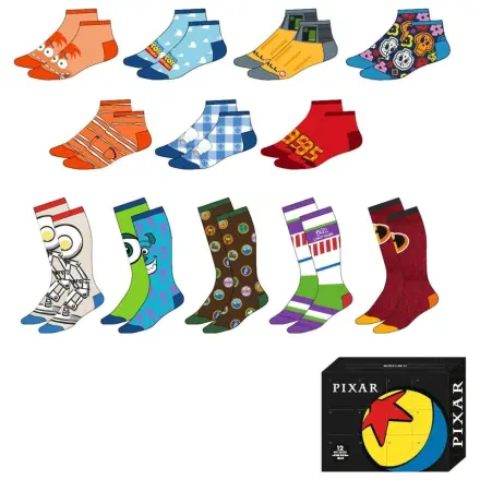Disney Pixar adult 12 socks set product photo