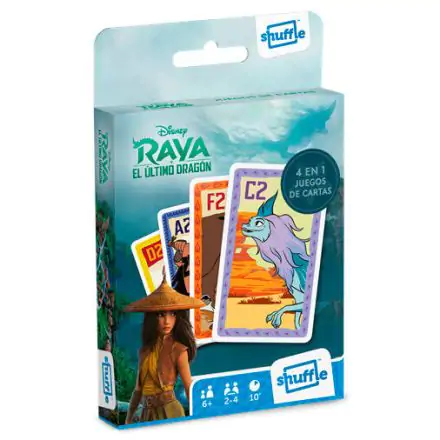 Disney Raya and the Last Dragon Shuffle 4 in 1 card game product photo