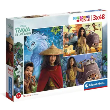 Disney Raya and the Last Dragon puzzle 3x48pcs product photo