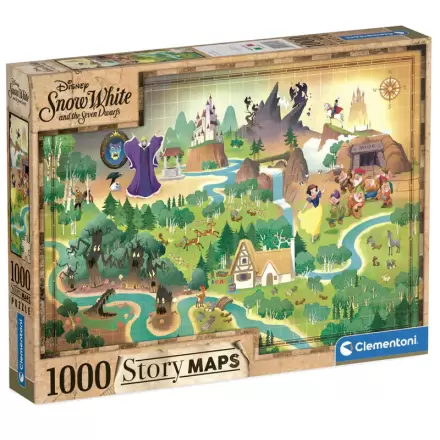 Disney Snow White Story Maps puzzle 1000pcs termékfotója