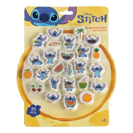 Disney Stitch set 25 erasers product photo
