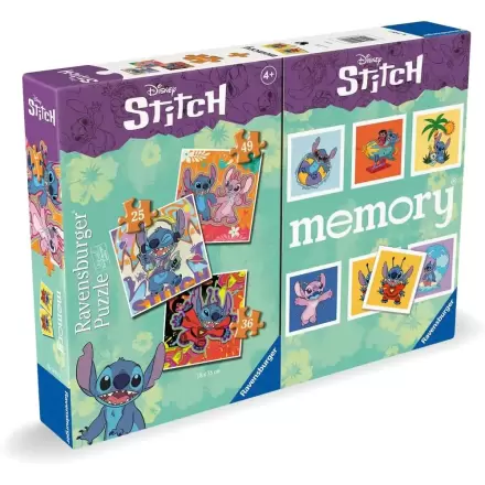 Disney Stitch 3 puzzles and memory multipack product photo
