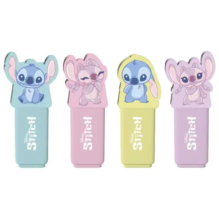 Disney Stitch set of 4 highlighters with topper product photo