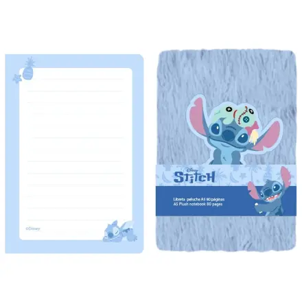 Disney Stitch A5 plush notebook product photo