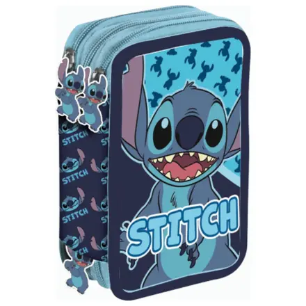 Disney Stitch Abstract triple pencil case product photo