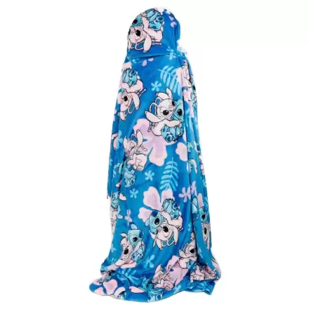 Disney Stitch & Angel Coral hooded blanket 120x150cm product photo