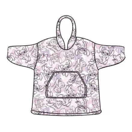 Disney Stitch Angel oversize sweatshirt coat adult coral product photo