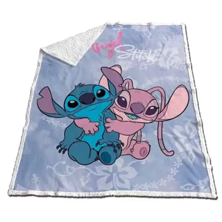 Disney Stitch & Angel Coral sherpa blanket 130x170cm product photo