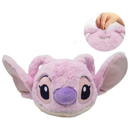 Disney Stitch Angel plush money bank product photo