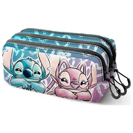 Disney Stitch & Angel triple pencil case product photo