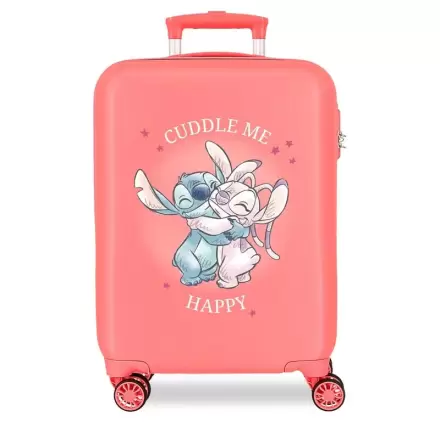 Disney Stitch Cuddle Me Coral ABS trolley suitcase 55cm product photo
