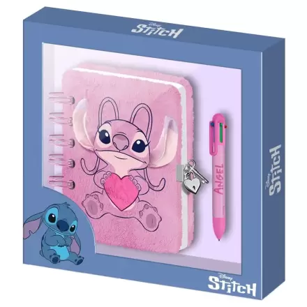 Disney Stitch Disney Angel Heart Plush diary and pen product photo