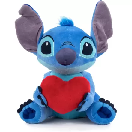 Disney Stitch Heart plush toy with sound 30cm product photo