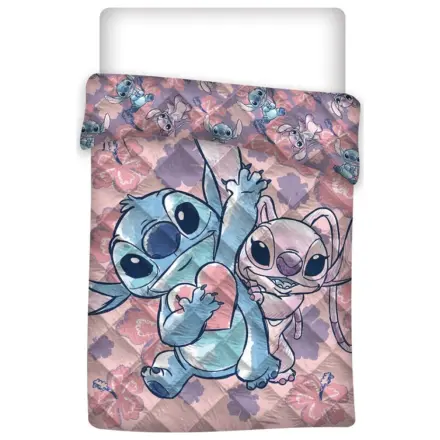 Disney Stitch Heart Quilted Bedspread product photo