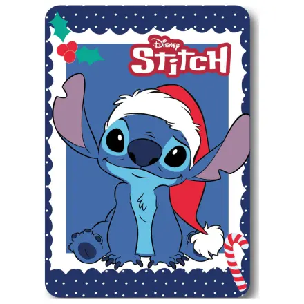 Disney Stitch Christmas fleece blanket product photo