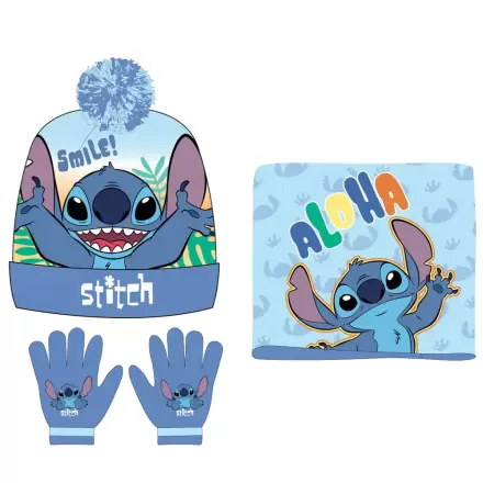 Disney Stitch snood hat gloves set termékfotója