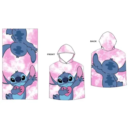 Disney Stitch microfibre poncho towel product photo