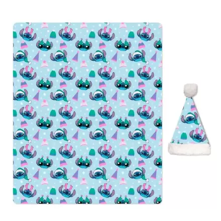 Disney Stitch Coral blanket + hat set product photo