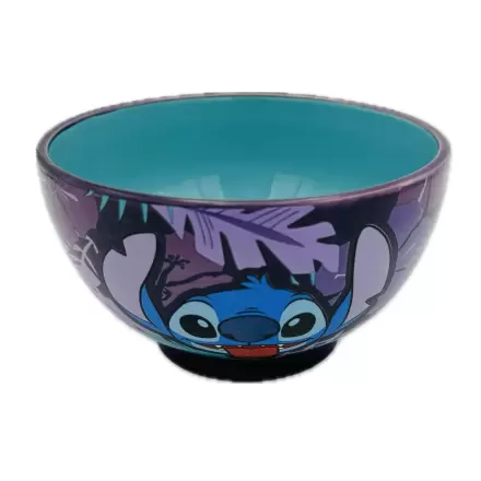 Disney Stitch Purple Flower Ceramic Bowl in Gift Box 600ml product photo