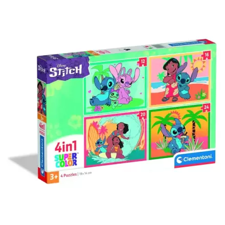 Disney Stitch puzzle 12+16+20+24pcs termékfotója