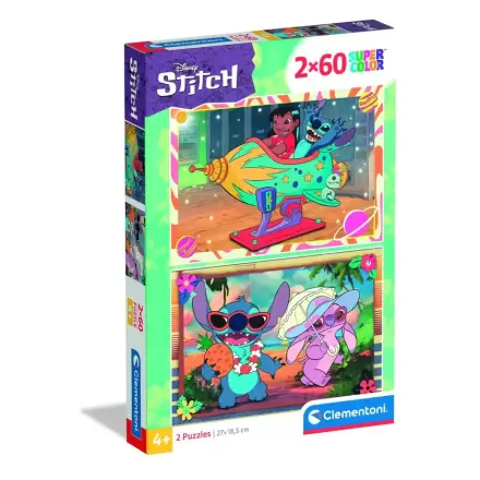 Disney Stitch puzzle 2x60pcs termékfotója