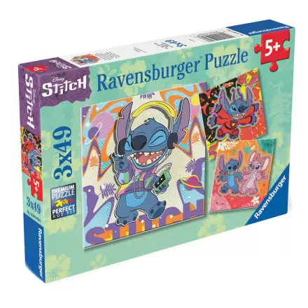 Disney Stitch puzzle 3x39pcs product photo