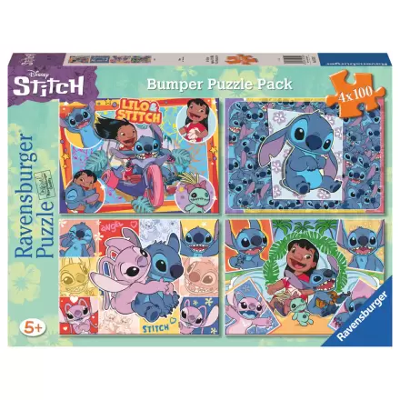 Disney Stitch puzzle 4x100pcs product photo