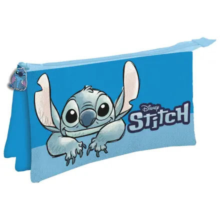 Disney Stitch Smile triple pencil case product photo