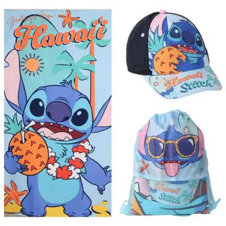 Disney Stitch towel + bag + cap set product photo