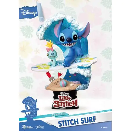 Disney Summer Series D-Stage PVC Diorama Stitch Surf 15 cm product photo