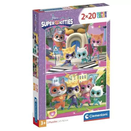 Disney SuperKitties puzzle 2x20pcs termékfotója