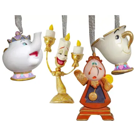 Disney Beauty and the Beast Set of 4 Hanging decorations product photo