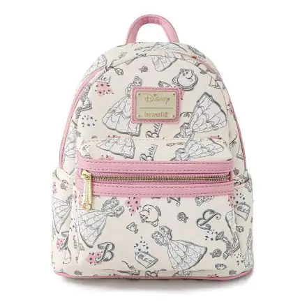 Disney by Loungefly Backpack Beauty and the Beast Belle Creme AOP heo Exclusive termékfotója