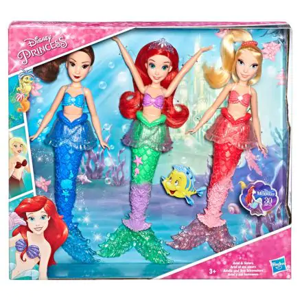 Disney The Little Mermaid Ariel and Sisters pack 3 dolls 32cm product photo